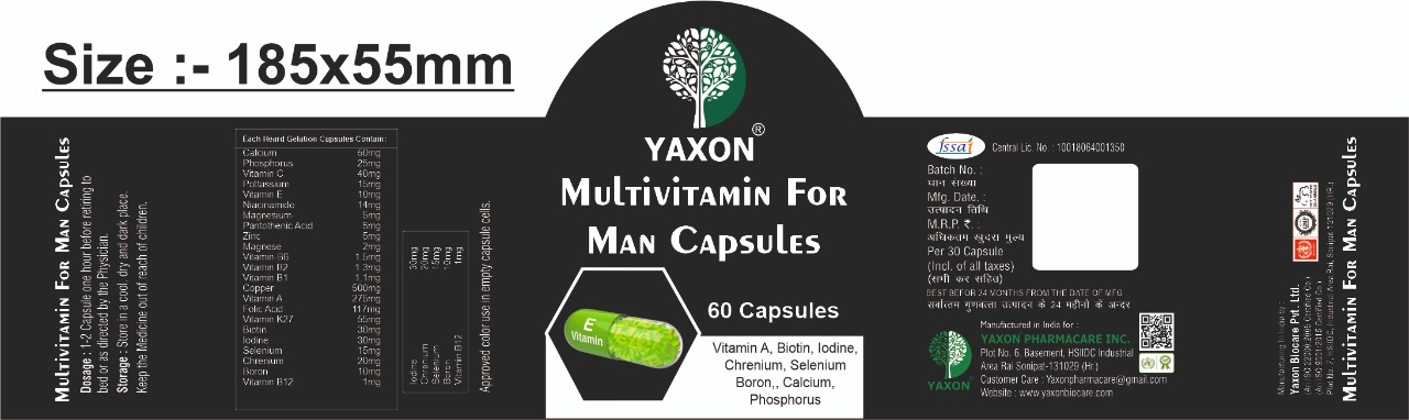 YAXON MULTIVITAMIN FOR MAN CAPSULE